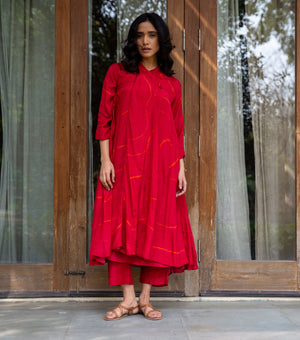 MUSLIN SPIRAL PRINT CHOGA SET