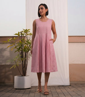 Summer Pink Stripe Dress