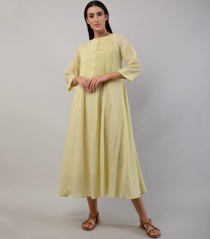Lime Green Cotton Dress