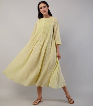 Lime Green Cotton Dress