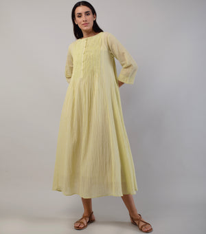 Lime Green Cotton Dress
