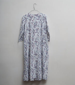 Blue Printed Cotton Kurta