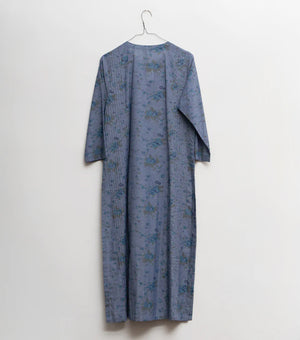 Blue Printed Cotton Kurta