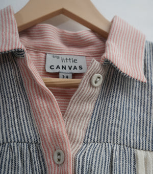 Multi Color Cotton Woven Shirt with Shorts Co-ord Set for Girls