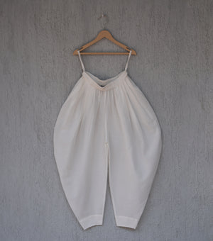 White Cotton Dhoti Pants