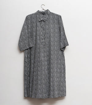 Black Cotton Tunic with Slip