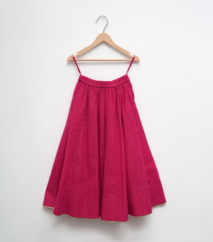 Magenta Lehenga Set with Embroidered Dupatta for Girls