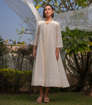 Natural Meadow Printed Cotton Kurta Set