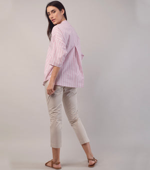 Pink Woven Cotton Shirt