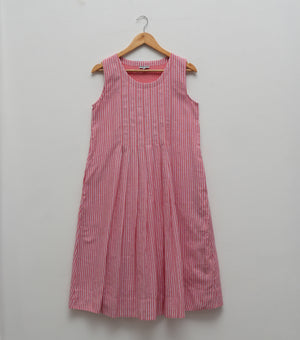 Summer Pink Stripe Dress