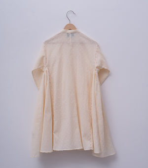 Natural Cotton Hand Embroidered Choga for Girls