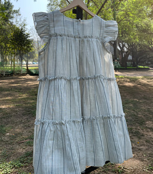 Breezy Summer Cotton Tiered Dress for Girls