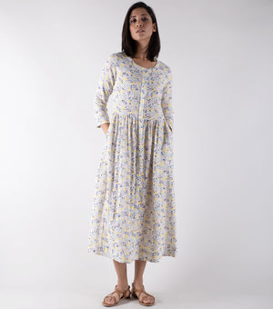 Multicolor Printed Cotton Dress
