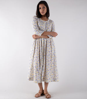 Multicolor Printed Cotton Dress