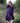 Purple Printed Cotton Silk Dress