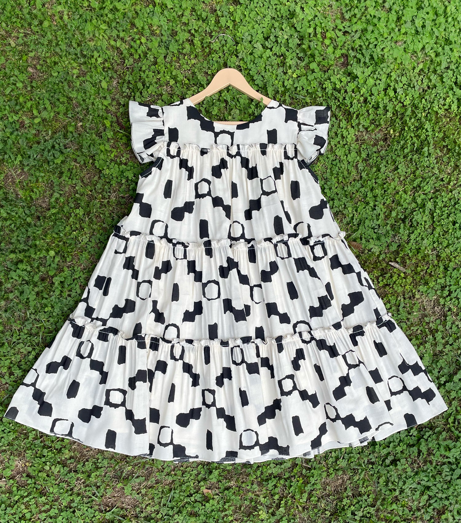 Breezy Cotton Printed Summer Dress for Girls