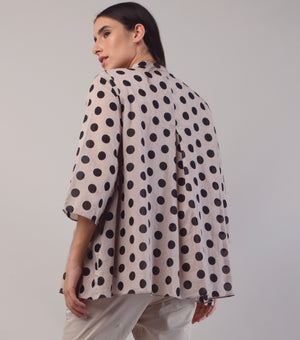 Ivory Printed Cotton Top