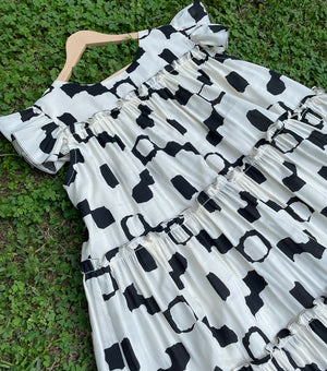 Breezy Cotton Printed Summer Dress for Girls