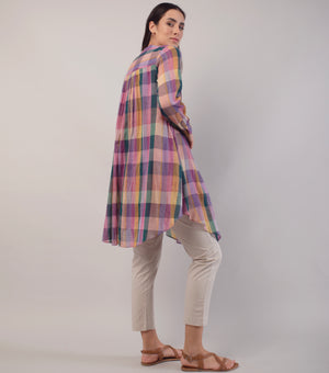Multicolor Woven Cotton Tunic