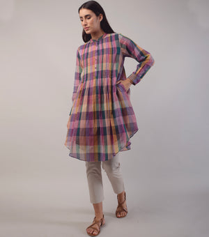 Multicolor Woven Cotton Tunic