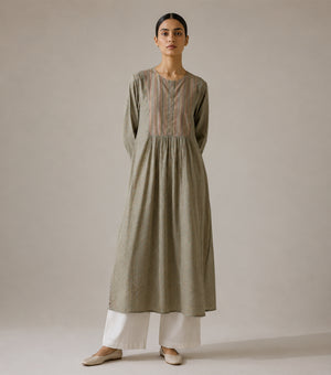 Beige Cotton Kurta