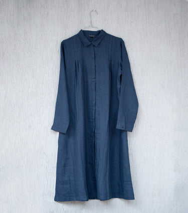 Navy Blue Cotton Dress