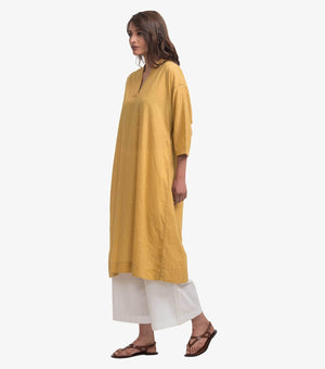 Mustard Cotton Kurta
