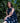 Navy Polka Dot Printed Poplin Dress