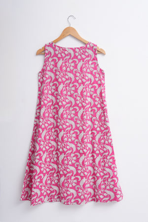 Pink Printed Cotton Tunic