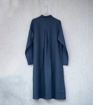Navy Blue Cotton Dress