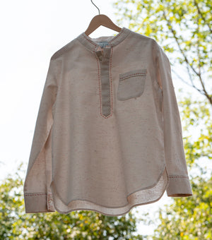 Summer Breeze Cotton Kurta & Dhoti Set For Boys