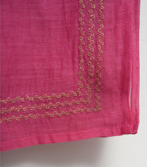 Pink Chanderi Flared Kurta & Sharara Set