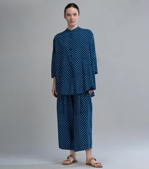 Indigo Dot Cotton Co-ord Set