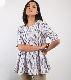 Multicolor Printed Cotton Top