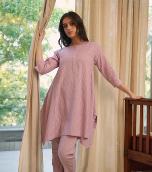 Mauve Woven Cotton Co-ord Set