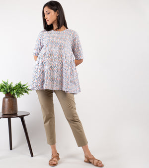 Multicolor Printed Cotton Top