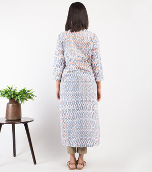 Multicolor Printed Cotton Kurta