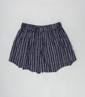 Navy Printed Cotton Top with Shorts Co-ord Set for Girls
