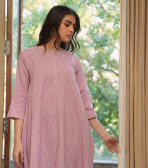 Mauve Woven Cotton Co-ord Set