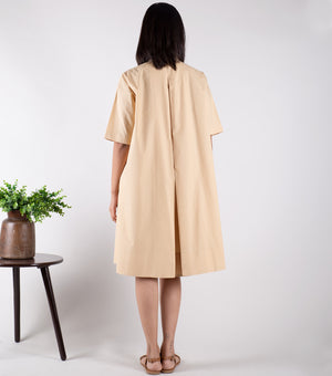 Beige Cotton Dress