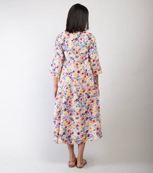Multicolor Printed Cotton Dress