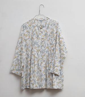 Off White Printed Cotton Shirt