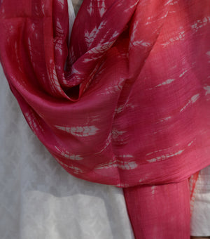 Dual-tone shibori dupatta