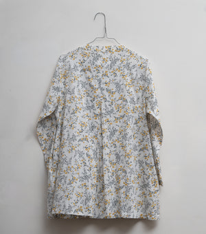 Off White Printed Cotton Shirt