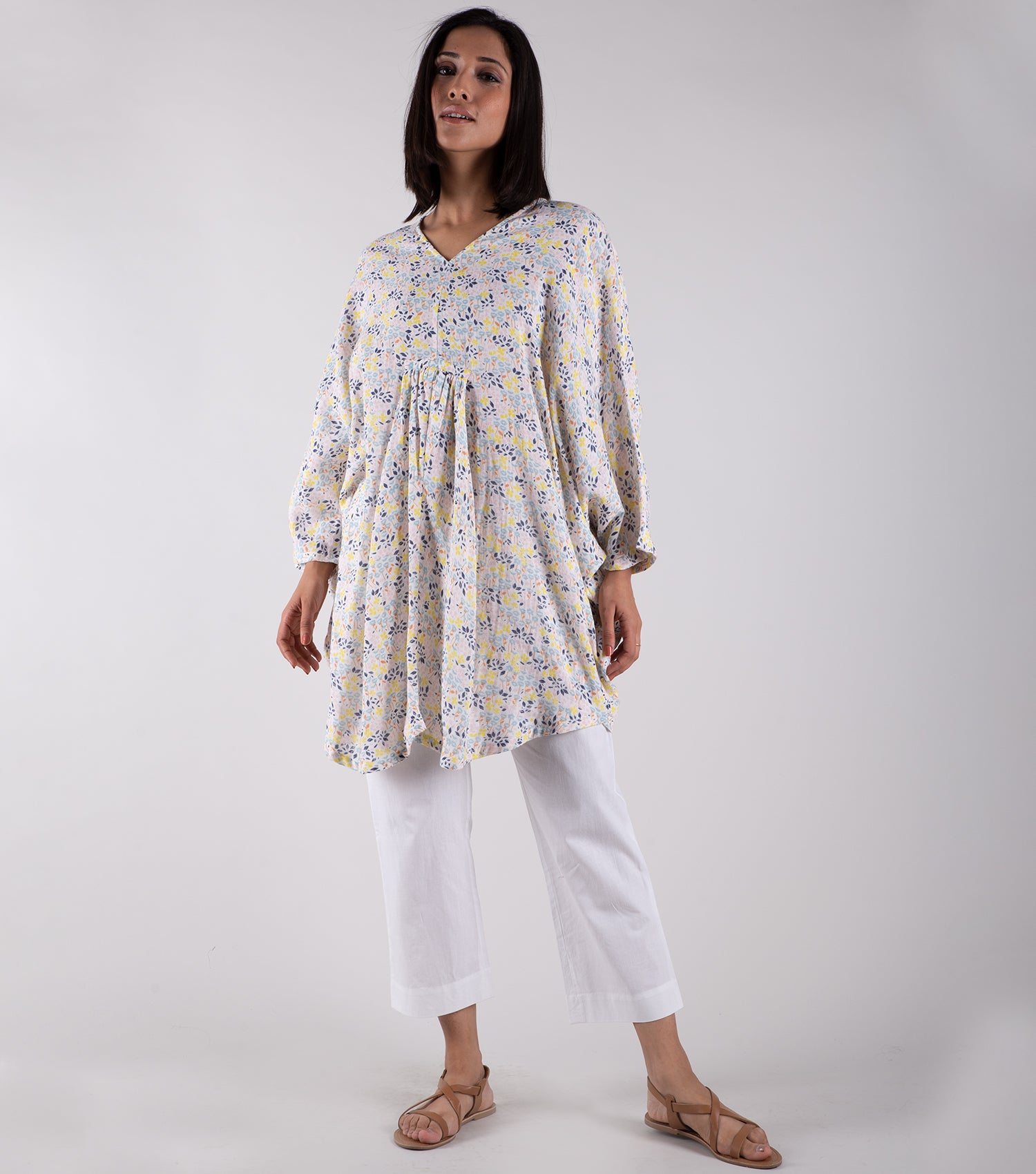 Multicolor Printed Cotton Tunic