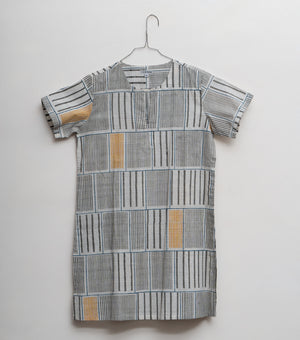 Grey Printed Cotton Tunic