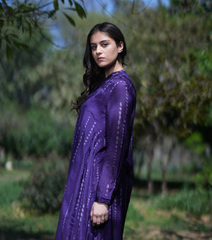 PURPLE DOTS PRINTED CO-ORD SET