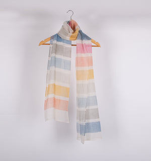 Multicolor Printed Chanderi Stole