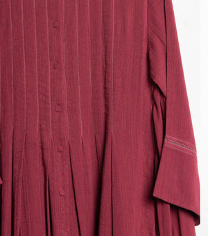 Maroon Cotton Dress