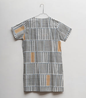 Grey Printed Cotton Tunic